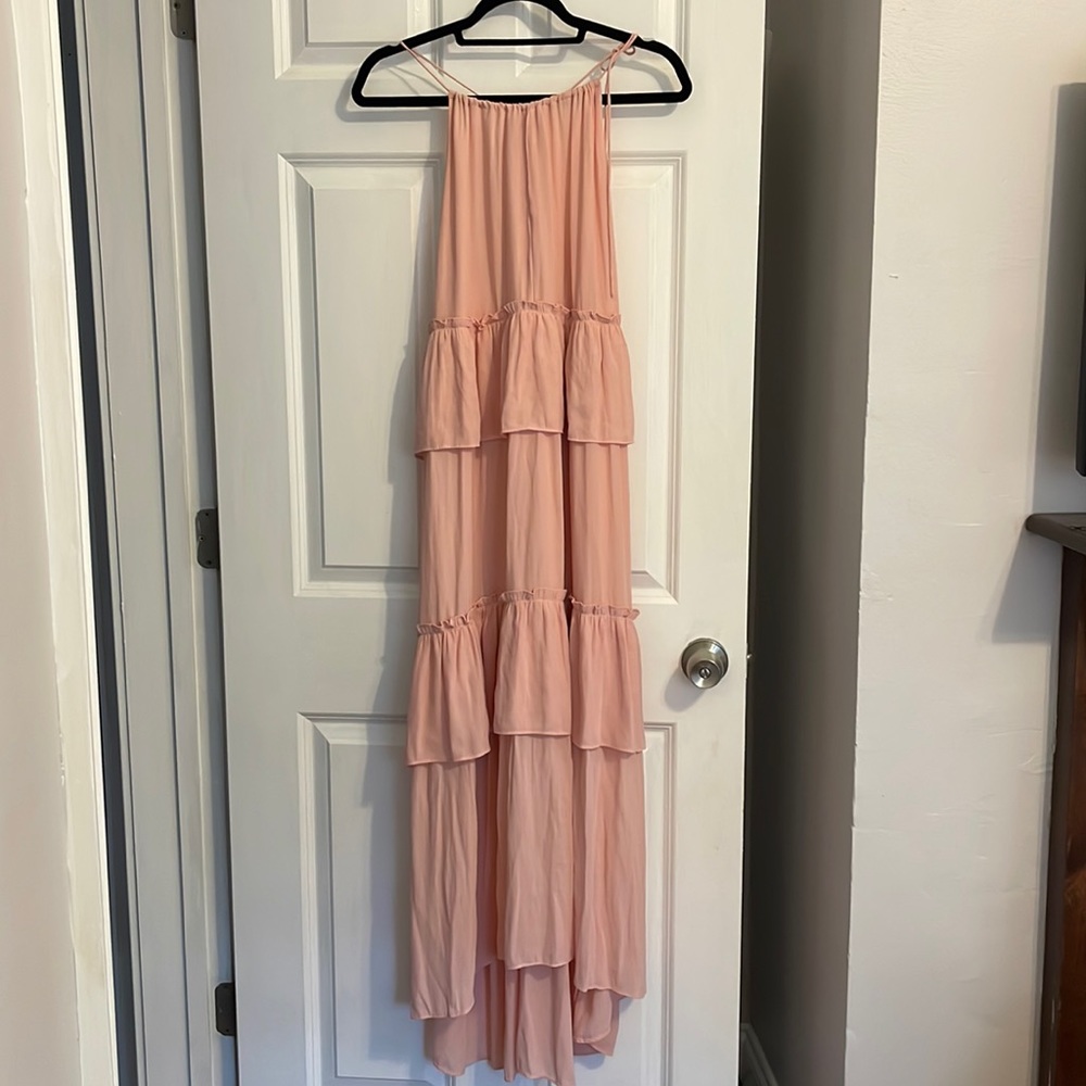 Blush Loft tiered dress. XS